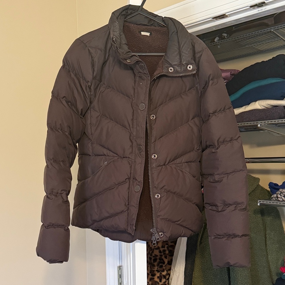 J. Crew Dark Brown Puffer Jacket